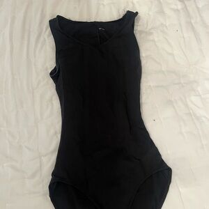 Black Sleeveless Capezio Leotard